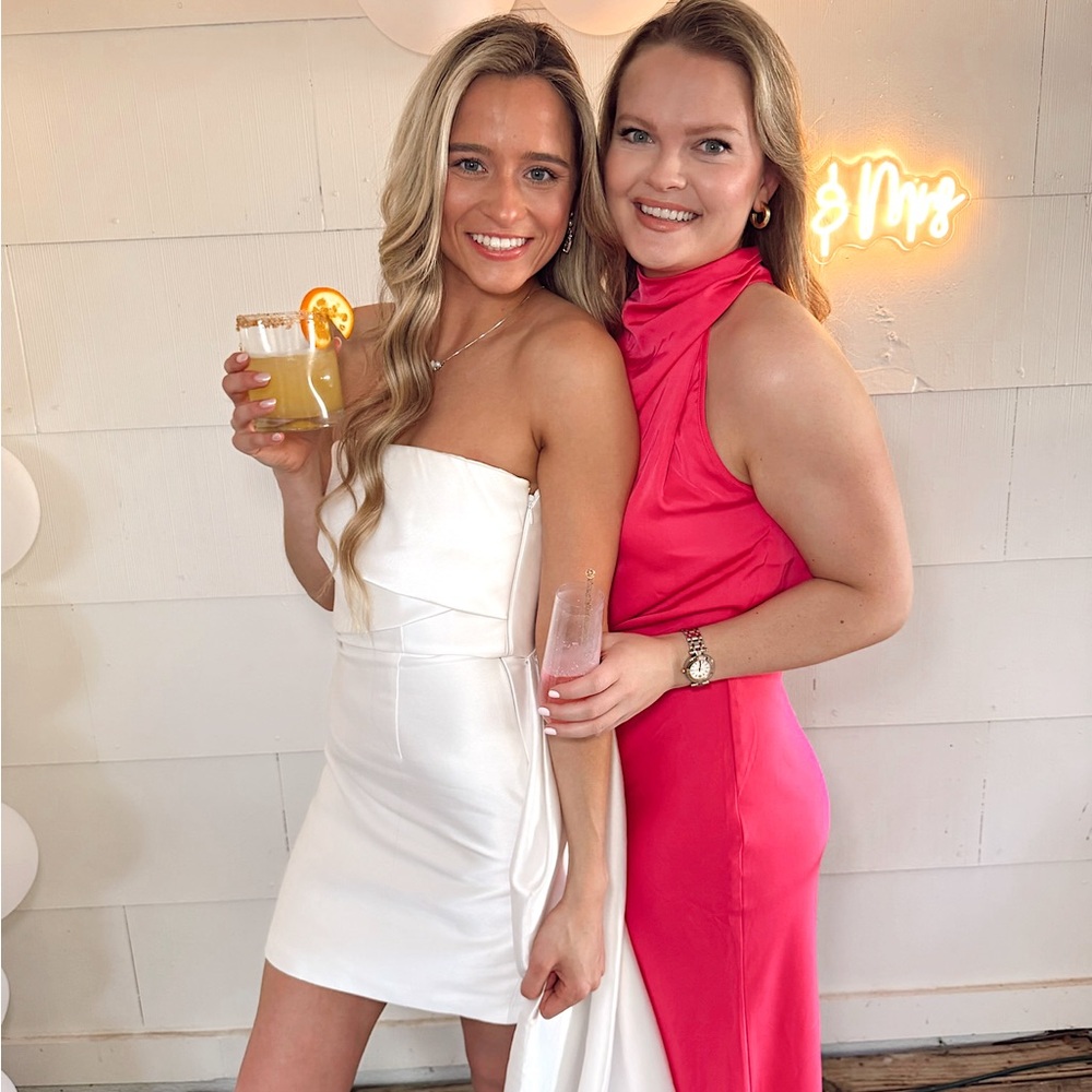 Worn once, good as new! The Meyer Mini Dress in Cream